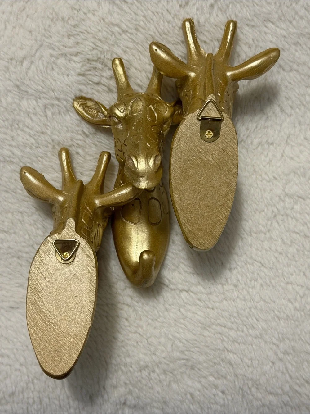 Gold Giraffe Wall Hooks Set - Decorative Home Wall Decor